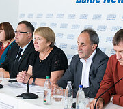 Spaudos konferencijos akimirka