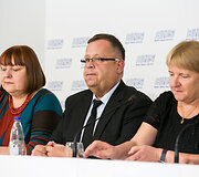 Spaudos konferencijos akimirka