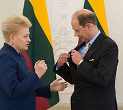 Dalia Grybauskaitė ir Princas Edvardas