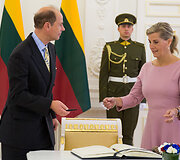 Prezidentė susitiko su Jungtinės Karalystės Princu Edvardu ir Vesekso grafiene Sofija