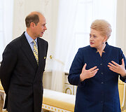 Princas Edvardas ir Dalia Grybauskaitė