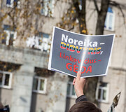 Protestas prie Užsienio reikalų ministerijos
