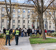 Protestas prie Užsienio reikalų ministerijos