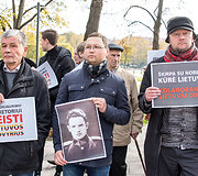 Protestas prie Užsienio reikalų ministerijos