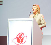 LSDP konferencijos &bdquo;Žmonių vardu&ldquo; akimirka