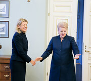 Liana Ruokytė-Jonsson ir Dalia Grybauskaitė