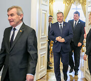 Saulius Skvernelis ir Viktoras Pranckietis