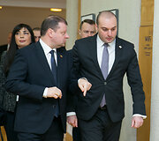 Saulius Skvernelis ir Mamuka Bakhtadze