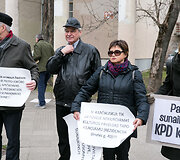 Asociacijos &bdquo;Aplinkos ir paveldo saugojimo sąjūdis&ldquo; piketas