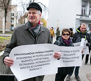 Asociacijos &bdquo;Aplinkos ir paveldo saugojimo sąjūdis&ldquo; piketas