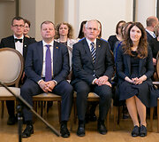 Saulius Skvernelis ir  Algirdas Monkevičius