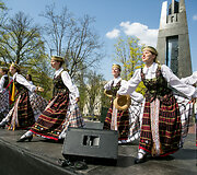 Medikų eisenos akimirka