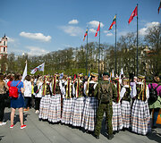 Medikų eisenos akimirka