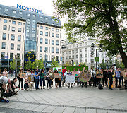 Piketas prie&scaron; klimato kaitą