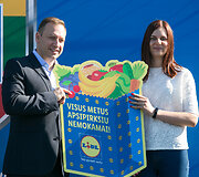 &bdquo;Lidl&ldquo; parduotuvės atidarymo akimirka