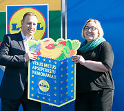 &bdquo;Lidl&ldquo; parduotuvės atidarymo akimirka