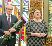 Stasys Jakeliūnas ir Au&scaron;ra Maldeikienė