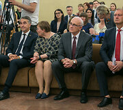 Pažymėjimų įteikimo ceremonija naujai i&scaron;rinktiems Europos Parlamento nariams