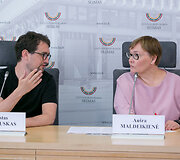 Justas Janauskas ir Au&scaron;ra Maldeikienė