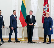 Eimutis Misiūnas, Vilius &Scaron;apoka, Saulius Skvernelis, Dalia Grybauskaitė