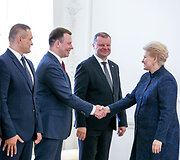 Vilius &Scaron;apoka ir Dalia Grybauskaitė