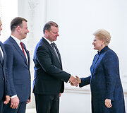 Saulius Skvernelis ir Dalia Grybauskaitė