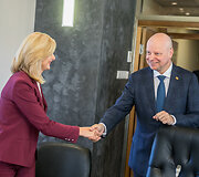 Rita Tama&scaron;unienė ir Saulius Skvernelis