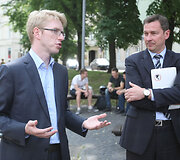 K.Sirvydo skvere pademonstruota galimybė naudotis nemokamu belaidžiu internetu.