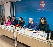 Spaudos konferencijos akimirka