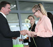 Apdovanojimų akimirka