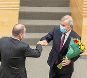 Saulius Skvernelis ir Viktoras Pranckietis