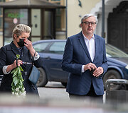 Atsisveikinimas su diplomatu Edminu Bagdonu