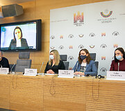 Spaudos konferencijos akimirka