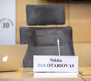 Spaudos konferencijos akimirka