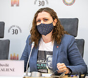 Spaudos konferencijos akimirka