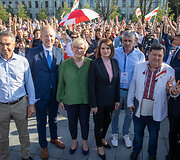 Baltarusijos demokratinės opozicijos palaikymo akcija &bdquo;Vieni metai po revoliucijos&ldquo;
