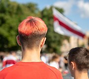 Baltarusijos demokratinės opozicijos palaikymo akcija &bdquo;Vieni metai po revoliucijos&ldquo;