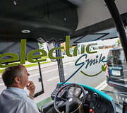 Elektrinis autobusas Vilniaus gatvėse