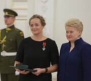 Apdovanojimų akimirka