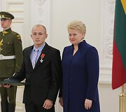 Apdovanojimų akimirka
