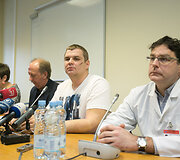 Automaidano lyderio ukrainiečio Dmytro Bulatovo spaudos konferencija