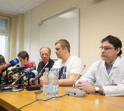 Automaidano lyderio ukrainiečio Dmytro Bulatovo spaudos konferencija