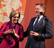 Vida Rama&scaron;kienė ir Artūras Zuokas