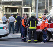 I&scaron; TEO būstinės evakuoti žmonės