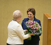 Dalia Grybauskaitė ir Loreta Graužinienė