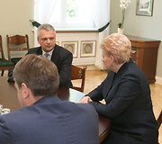 Dalia Grybauskaitė ir Vigilijus Jukna