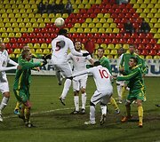 Europos jaunimo (U-21) čempionato atrankos rungtynėse Lietuvos jaunimo rinktinė susitiko su Anglijos futbolininkais.