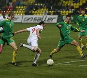 Europos jaunimo (U-21) čempionato atrankos rungtynėse Lietuvos jaunimo rinktinė susitiko su Anglijos futbolininkais.