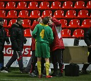 Europos jaunimo (U-21) čempionato atrankos rungtynėse Lietuvos jaunimo rinktinė susitiko su Anglijos futbolininkais.