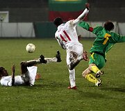 Europos jaunimo (U-21) čempionato atrankos rungtynėse Lietuvos jaunimo rinktinė susitiko su Anglijos futbolininkais.